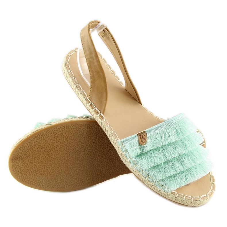 Espadrilles im karibischen Stil Mint 8413 Mint grün 1