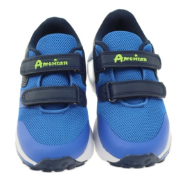 American Club Amerikanische ADI Sportschuhe für Kinder 16687 blau grün navy blau 3