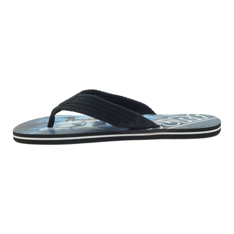 American Club Amerikanische Herren-Flip-Flops SURF schwarz 2