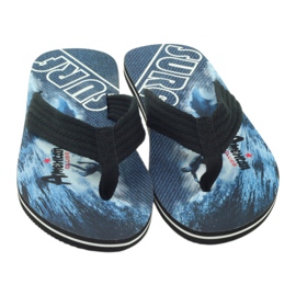 American Club Amerikanische Herren-Flip-Flops SURF schwarz 3