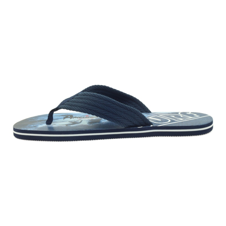 American Club Amerikanische Herren-Flip-Flops SURF navy blau 2