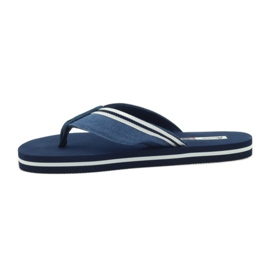 American Club Amerikanische Damen-Schaumstoff-Flip-Flops marineblau 2