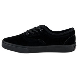 Andy Z Schwarze Wildlederturnschuhe 1