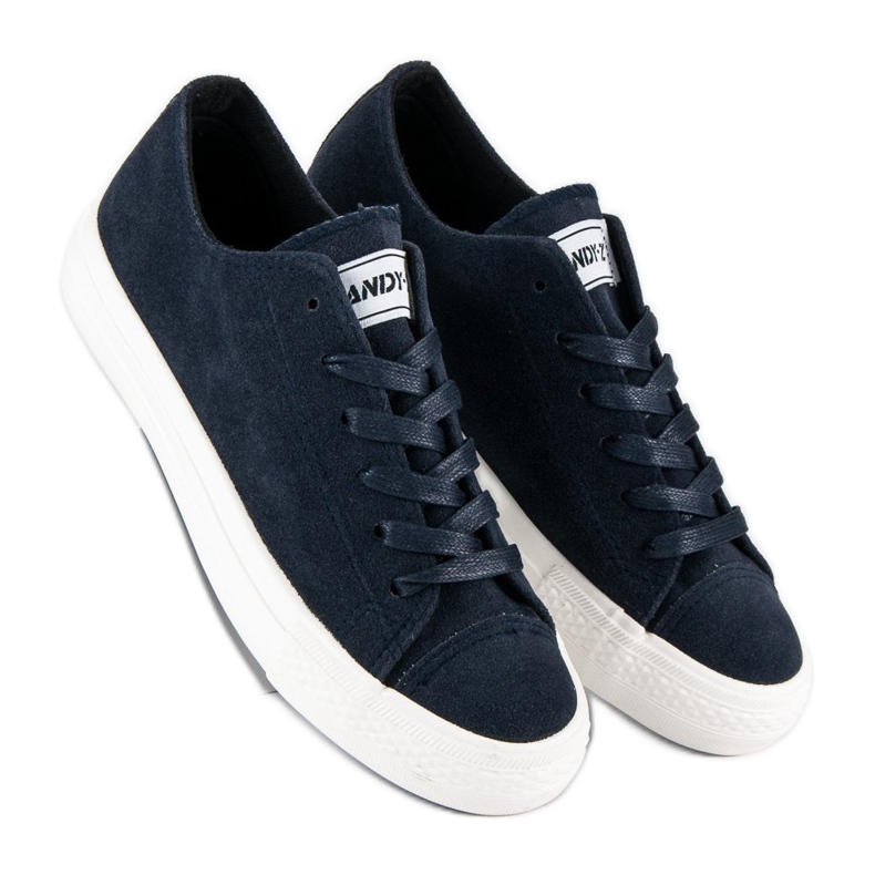 Andy Z Schnürsneaker aus Wildleder blau 1