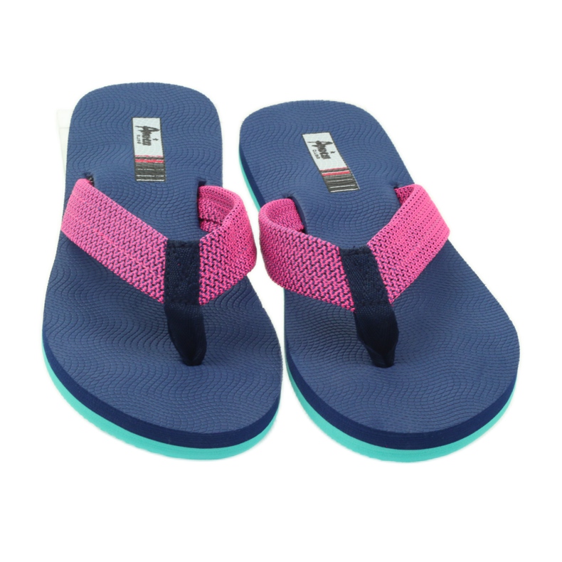 American Club Amerikanische 1607 rosa Flip-Flops 3