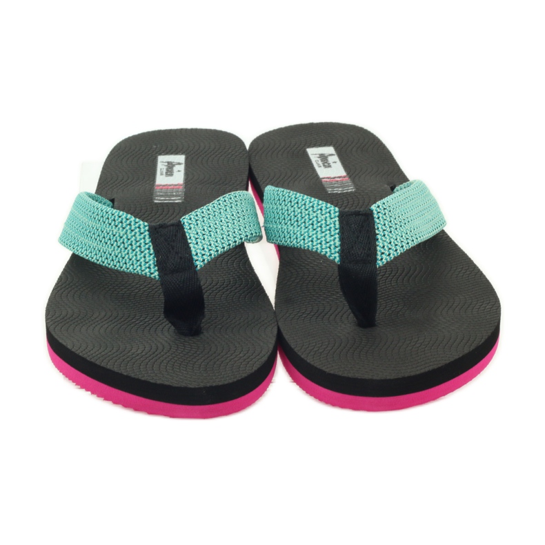 American Club Amerikanische Damen-Schaumstoff-Flip-Flops grün 3