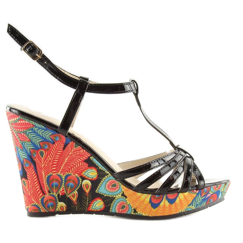 Schwarz schwarze Sandalen BL201 schwarz 1