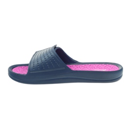 American Club Amerikanische marineblaue Wasserpantoffeln rosa navy blau 3