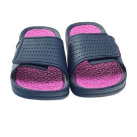 American Club Amerikanische marineblaue Wasserpantoffeln rosa navy blau 4