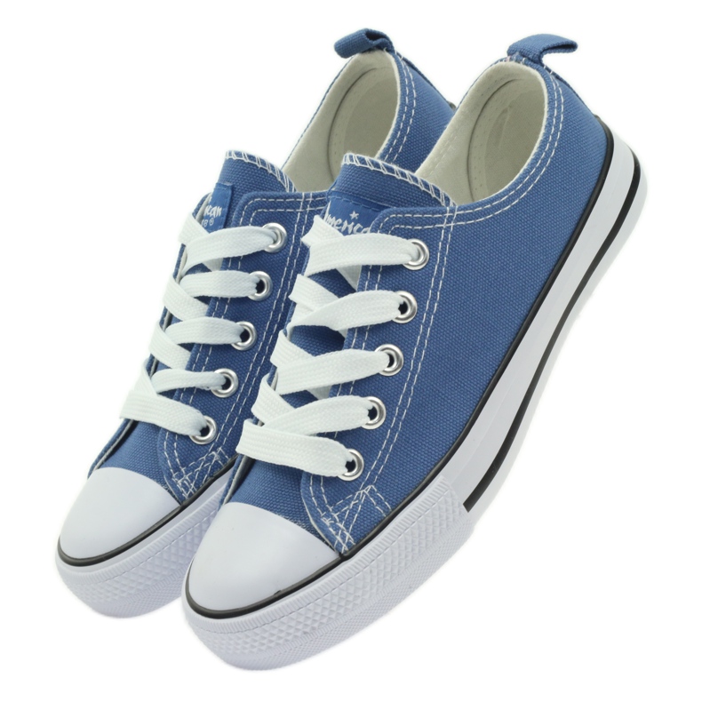 American Club Amerikanische Turnschuhe Kinderschuhe blaue Turnschuhe 4
