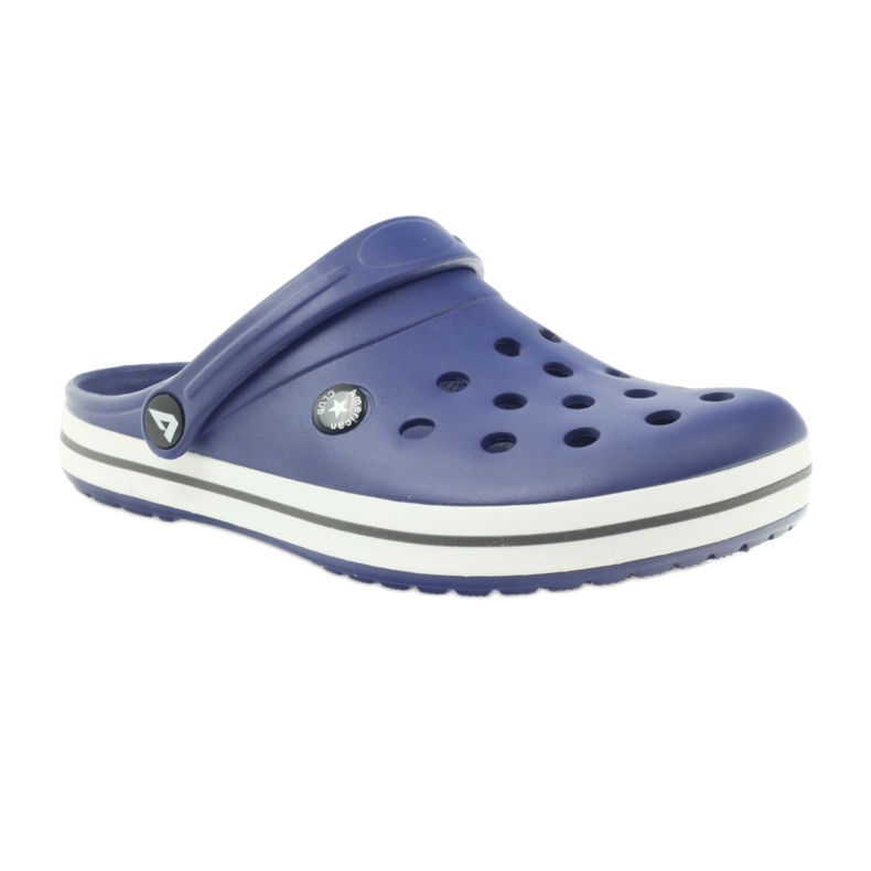 American Club Crocs Clogs Pantoffeln marineblaue Sandalen navy blau 1