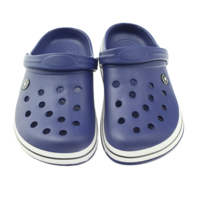 American Club Crocs Clogs Pantoffeln marineblaue Sandalen 3