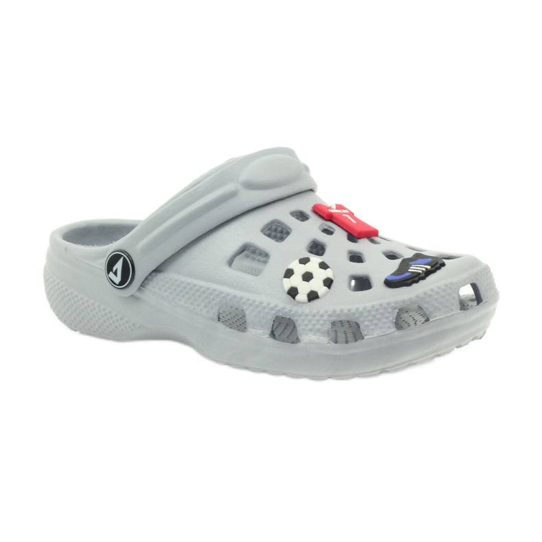 American Club Clogsy Hausschuhe Ronaldo grauer Amerikaner 1