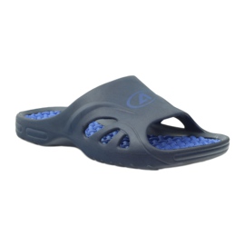 American Club Amerikanische Schaumstoff-Badeschuhe für Herren marineblau 1