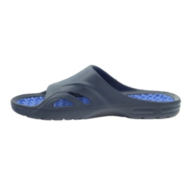 American Club Amerikanische Schaumstoff-Badeschuhe für Herren marineblau 2