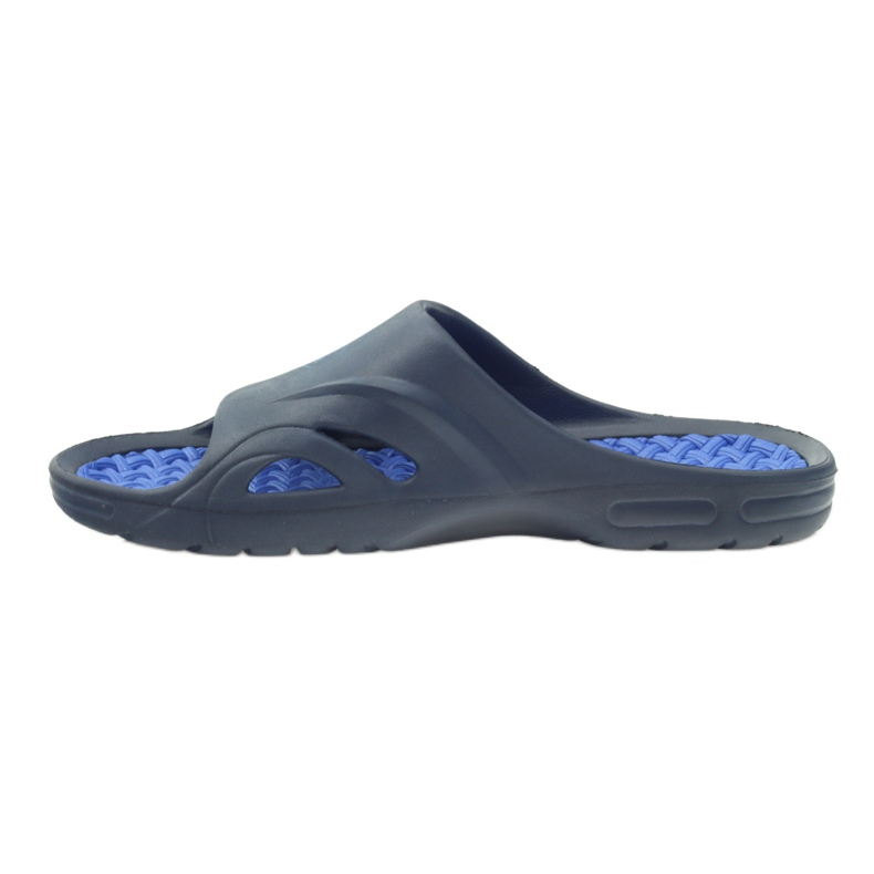 American Club Amerikanische Schaumstoff-Badeschuhe für Herren marineblau 2