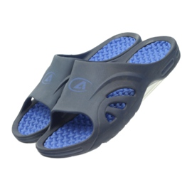 American Club Amerikanische Schaumstoff-Badeschuhe für Herren marineblau 4