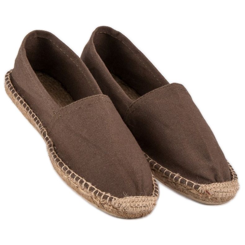Braune Espadrilles mehrfarbig 1