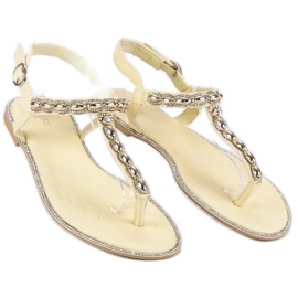 Elegante VICES Flip-Flops gelb 1