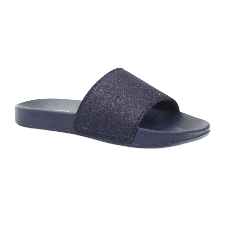 Profilierte Hausschuhe Big Star Glitzer marineblau 1