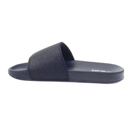 Profilierte Hausschuhe Big Star Glitzer marineblau 2