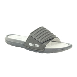 Big Star Flip-Flops mit Klettverschluss grau 1