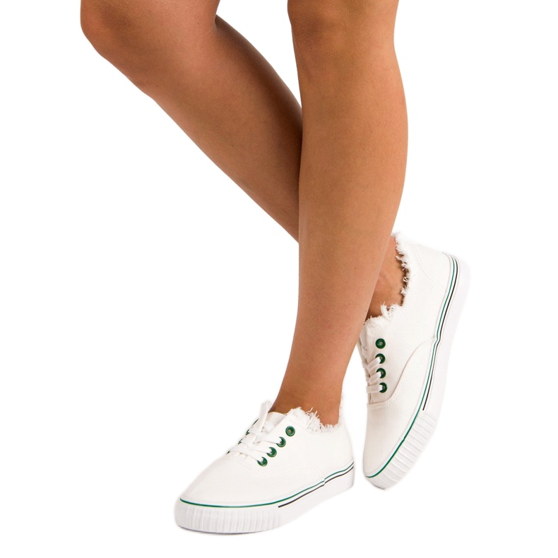 L&H Mode gebundene Turnschuhe weiß 2