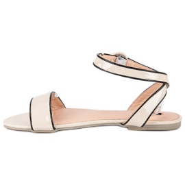 Vices Patent Laster Sandalen braun 1