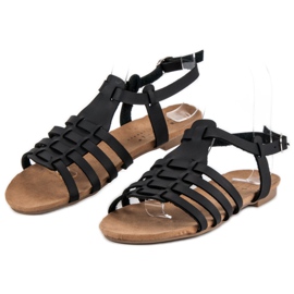 Bequeme Sommersandalen schwarz 2