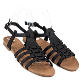 Bequeme Sommersandalen schwarz 1