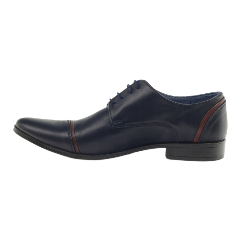 Veni vici Formelle Lederschuhe, Männer Marine Blue 149 blau 2
