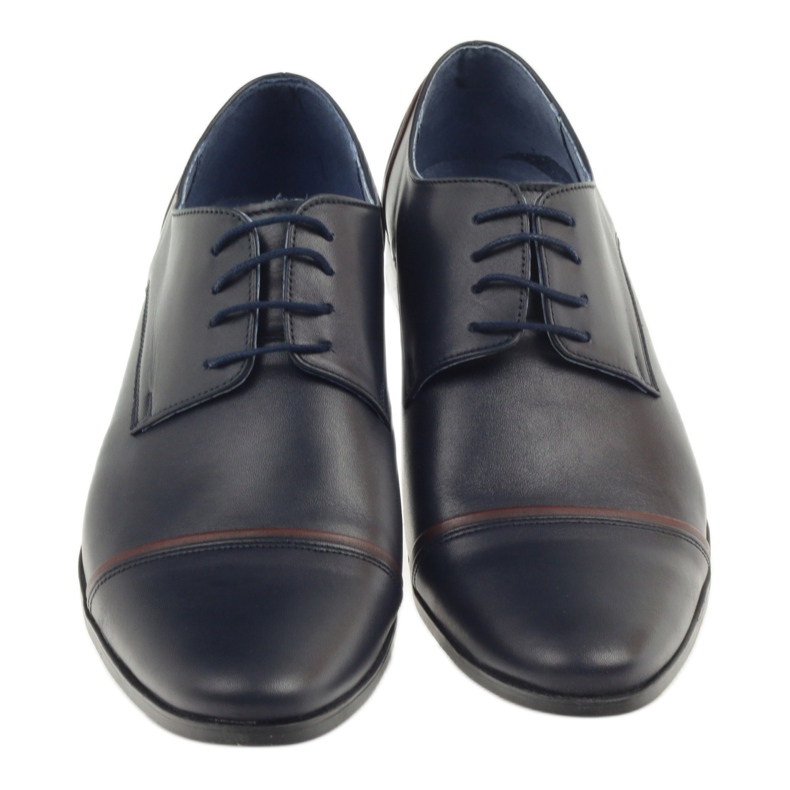 Veni vici Formelle Lederschuhe, Männer Marine Blue 149 blau 3