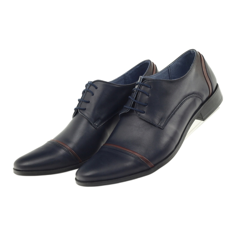 Veni vici Formelle Lederschuhe, Männer Marine Blue 149 blau 4