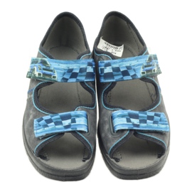 Befado 969y117 graue Sandalen blau 3
