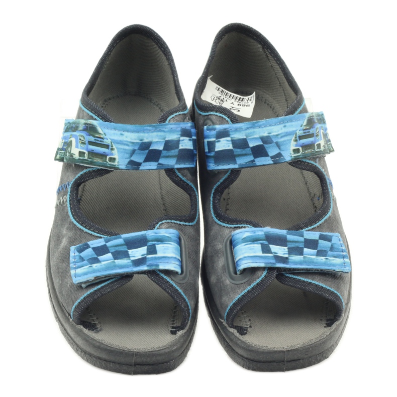 Befado 969y117 graue Sandalen blau 3