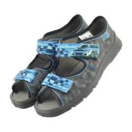Befado 969y117 graue Sandalen blau 4