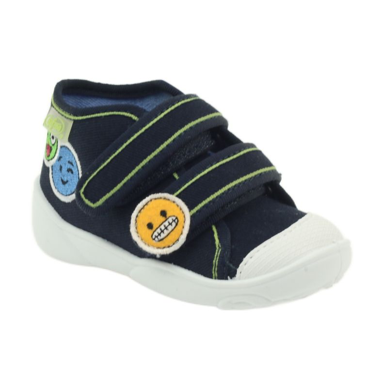 Befado 212p054 marineblaue Turnschuhe Hausschuhe grün navy blau 1
