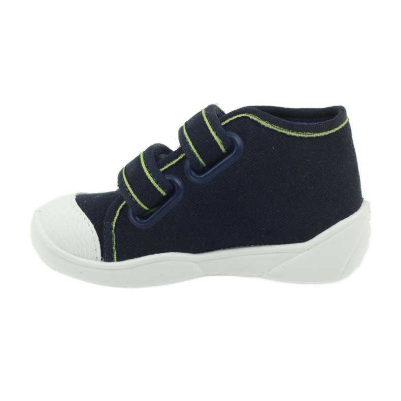Befado 212p054 marineblaue Turnschuhe Hausschuhe grün navy blau 2