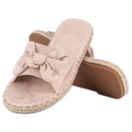 Espadrilles-Flip-Flops aus Wildleder braun 2