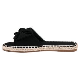 Espadrilles-Flip-Flops aus Wildleder schwarz 1