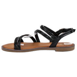 Bestelle Schwarze weibliche Sandalen 1
