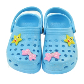 American Club Amerikanische blaue gehäkelte Hausschuhe 3