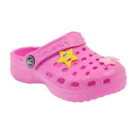 American Club Amerikanische Crocs-Hausschuhe für Kinder rosa 1