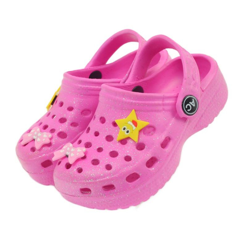 American Club Amerikanische Crocs-Hausschuhe für Kinder rosa 4