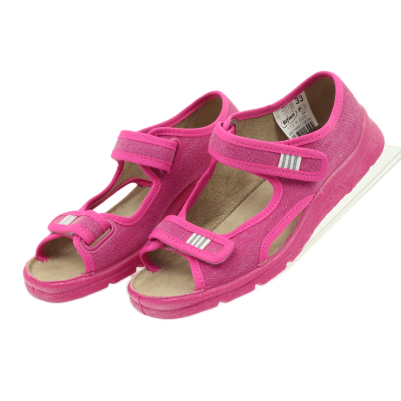 Sandalen Befado 113y009 rosa Hausschuhe 4