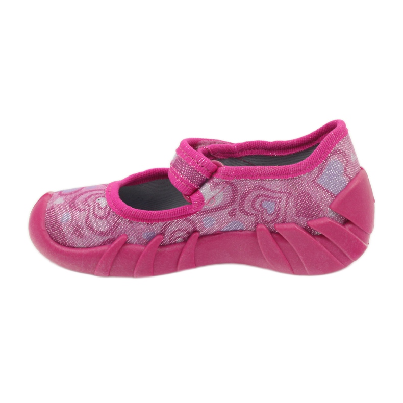 Befado Kinderschuhe 109p154 Hausschuhe rosa 2