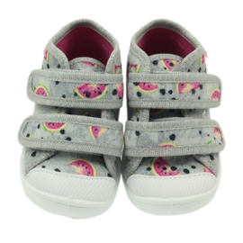 Sneakers Hausschuhe in Befado grauen Wassermelonen grün rosa 3