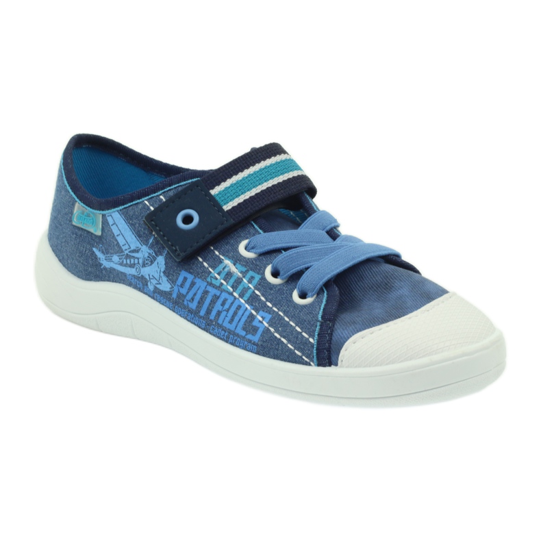 Hausschuhe Jungen Turnschuhe Befado 251y092 blau navy blau 1