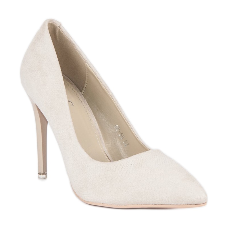 Wildleder graue Absätze 1