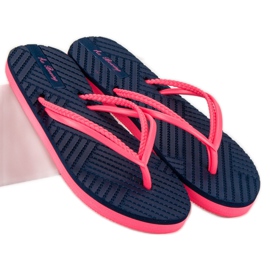 Ax Boxing Gummi-Flip-Flops blau rosa 1